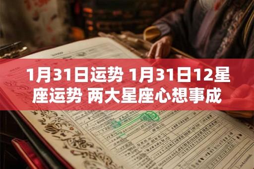 1月31日运势 1月31日12星座运势 两大星座心想事成!