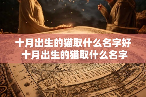 十月出生的猫取什么名字好 十月出生的猫取什么名字好一点