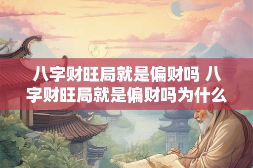八字财旺局就是偏财吗 八字财旺局就是偏财吗为什么