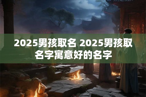 2025男孩取名 2025男孩取名字寓意好的名字