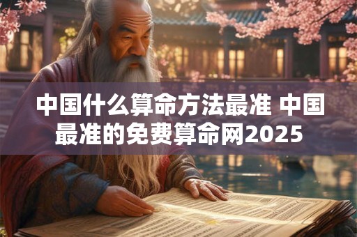 中国什么算命方法最准 中国最准的免费算命网2025