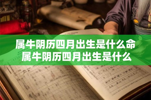 属牛阴历四月出生是什么命 属牛阴历四月出生是什么命运