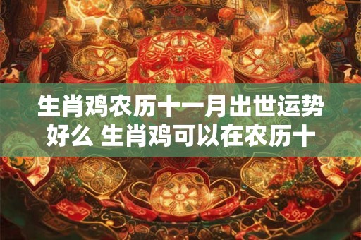 生肖鸡农历十一月出世运势好么 生肖鸡可以在农历十一月结婚吗