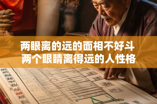 两眼离的远的面相不好斗 两个眼睛离得远的人性格