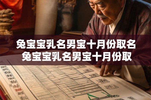 兔宝宝乳名男宝十月份取名 兔宝宝乳名男宝十月份取名好吗