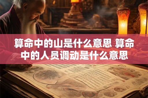 算命中的山是什么意思 算命中的人员调动是什么意思