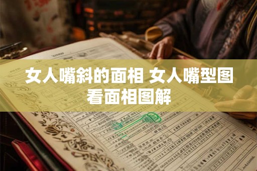 女人嘴斜的面相 女人嘴型图看面相图解