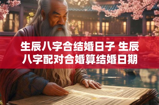 生辰八字合结婚日子 生辰八字配对合婚算结婚日期