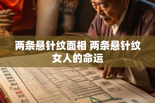 两条悬针纹面相 两条悬针纹女人的命运
