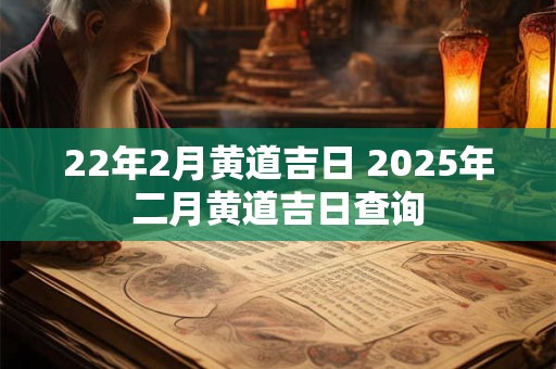 22年2月黄道吉日 2025年二月黄道吉日查询