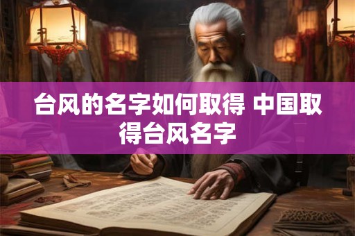 台风的名字如何取得 中国取得台风名字