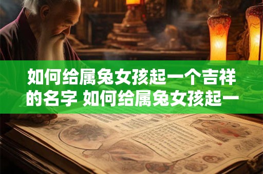 如何给属兔女孩起一个吉祥的名字 如何给属兔女孩起一个吉祥的名字好听