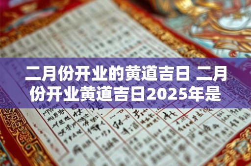 二月份开业的黄道吉日 二月份开业黄道吉日2025年是哪一天