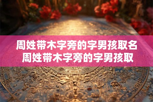 周姓带木字旁的字男孩取名 周姓带木字旁的字男孩取名怎么取