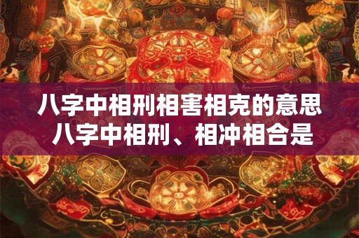 八字中相刑相害相克的意思 八字中相刑、相冲相合是什么意思