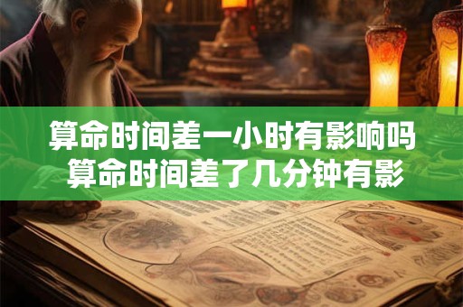 算命时间差一小时有影响吗 算命时间差了几分钟有影响吗