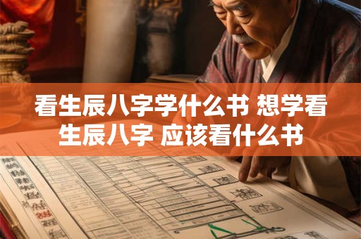 看生辰八字学什么书 想学看生辰八字 应该看什么书