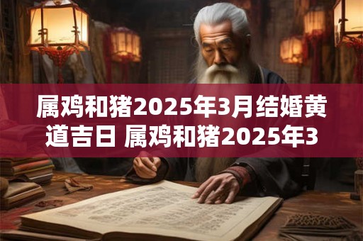 属鸡和猪2025年3月结婚黄道吉日 属鸡和猪2025年3月结婚黄道吉日是哪几天