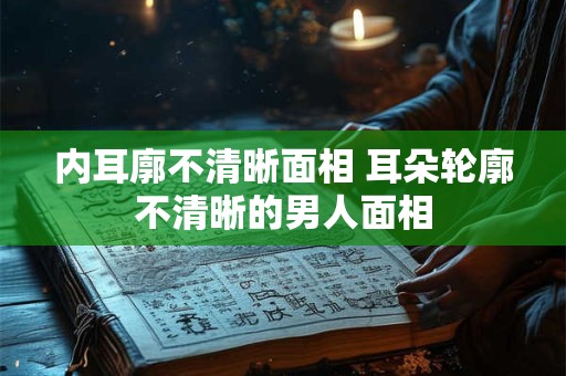 内耳廓不清晰面相 耳朵轮廓不清晰的男人面相