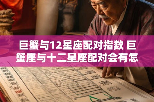 巨蟹与12星座配对指数 巨蟹座与十二星座配对会有怎样的结果