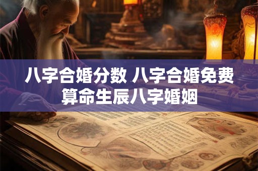 八字合婚分数 八字合婚免费算命生辰八字婚姻
