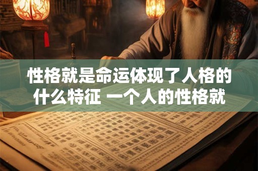 性格就是命运体现了人格的什么特征 一个人的性格就是他的命运 指的是人格的哪个特征