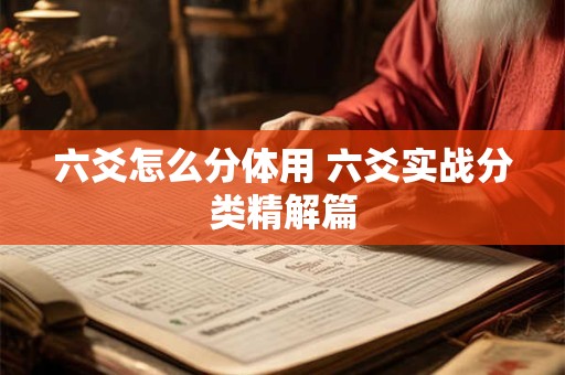 六爻怎么分体用 六爻实战分类精解篇