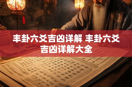 丰卦六爻吉凶详解 丰卦六爻吉凶详解大全