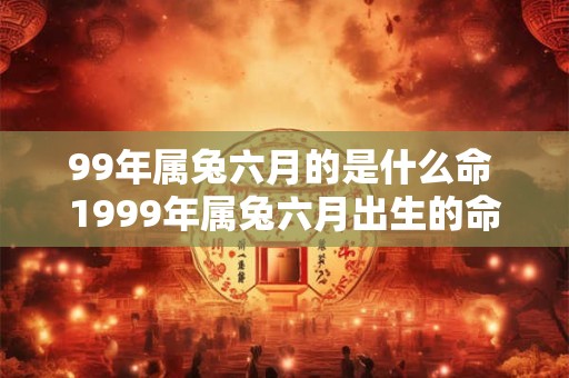 99年属兔六月的是什么命 1999年属兔六月出生的命运