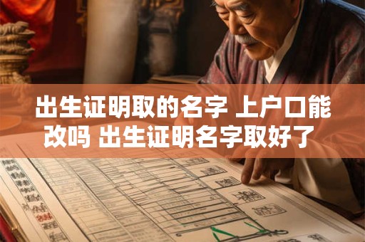 出生证明取的名字 上户口能改吗 出生证明名字取好了 上户口可以改名字吗