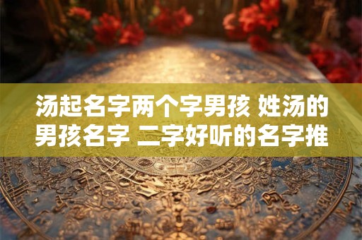 汤起名字两个字男孩 姓汤的男孩名字 二字好听的名字推荐