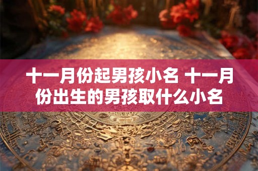 十一月份起男孩小名 十一月份出生的男孩取什么小名
