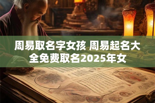 周易取名字女孩 周易起名大全免费取名2025年女