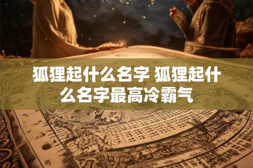 狐狸起什么名字 狐狸起什么名字最高冷霸气