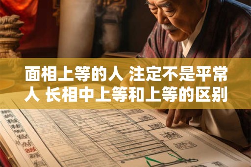 面相上等的人 注定不是平常人 长相中上等和上等的区别