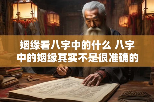 姻缘看八字中的什么 八字中的姻缘其实不是很准确的