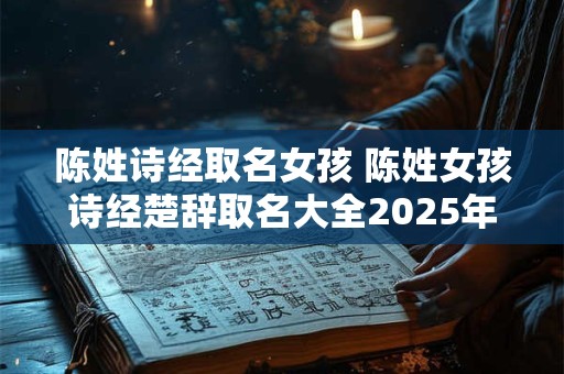 陈姓诗经取名女孩 陈姓女孩诗经楚辞取名大全2025年