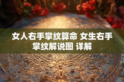 女人右手掌纹算命 女生右手掌纹解说图 详解