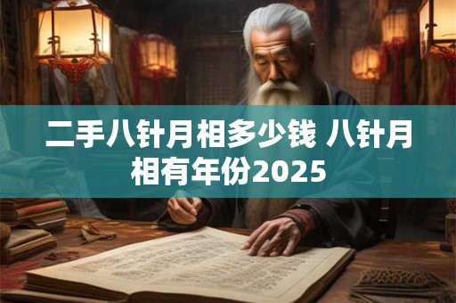 二手八针月相多少钱 八针月相有年份2025