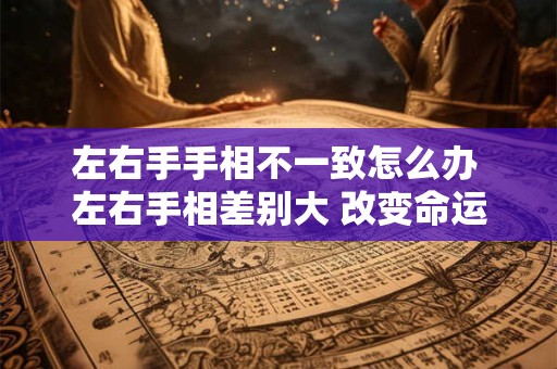 左右手手相不一致怎么办 左右手相差别大 改变命运