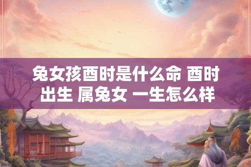 兔女孩酉时是什么命 酉时 出生 属兔女 一生怎么样