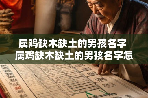 属鸡缺木缺土的男孩名字 属鸡缺木缺土的男孩名字怎么取