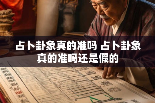 占卜卦象真的准吗 占卜卦象真的准吗还是假的
