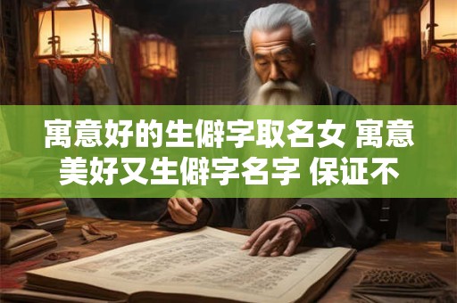 寓意好的生僻字取名女 寓意美好又生僻字名字 保证不俗气