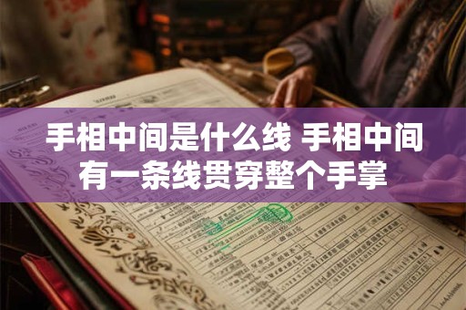 手相中间是什么线 手相中间有一条线贯穿整个手掌
