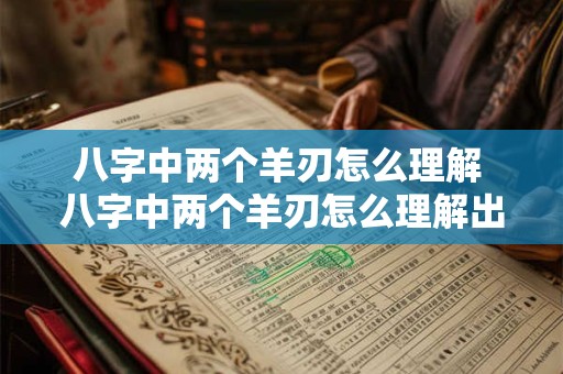 八字中两个羊刃怎么理解 八字中两个羊刃怎么理解出来