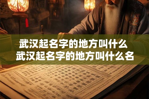 武汉起名字的地方叫什么 武汉起名字的地方叫什么名字好听