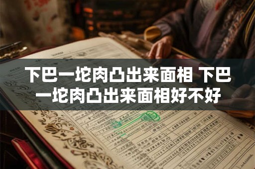 下巴一坨肉凸出来面相 下巴一坨肉凸出来面相好不好