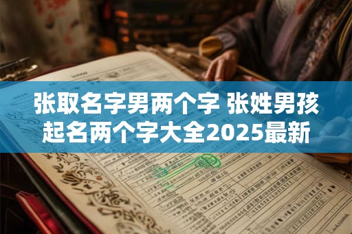 张取名字男两个字 张姓男孩起名两个字大全2025最新版