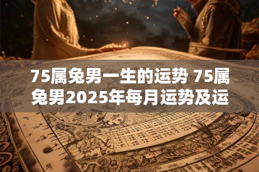75属兔男一生的运势 75属兔男2025年每月运势及运程